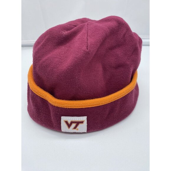 Virginia Tech Hokies Maroon Infant Toddler Knit Beanie Winter Hat Stocking Cap - Picture 1 of 7